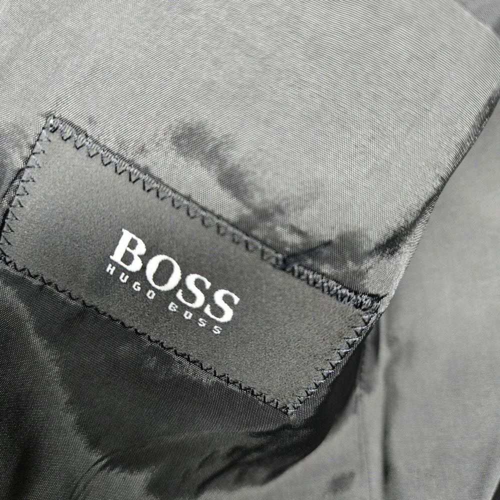 Hugo Boss Suit Jacket Mens 42R Gray Wool Einstein Sigma 3 Button Business Blazer